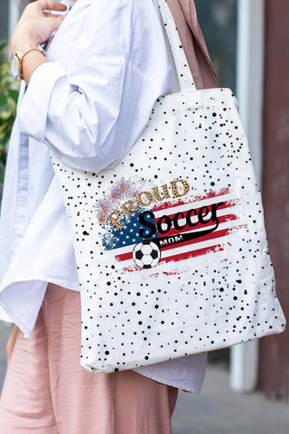 Proud Soccer Mom Print Tote Bag