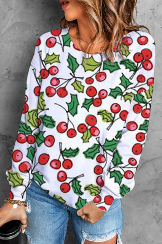 Cherry Print Sweatshirt