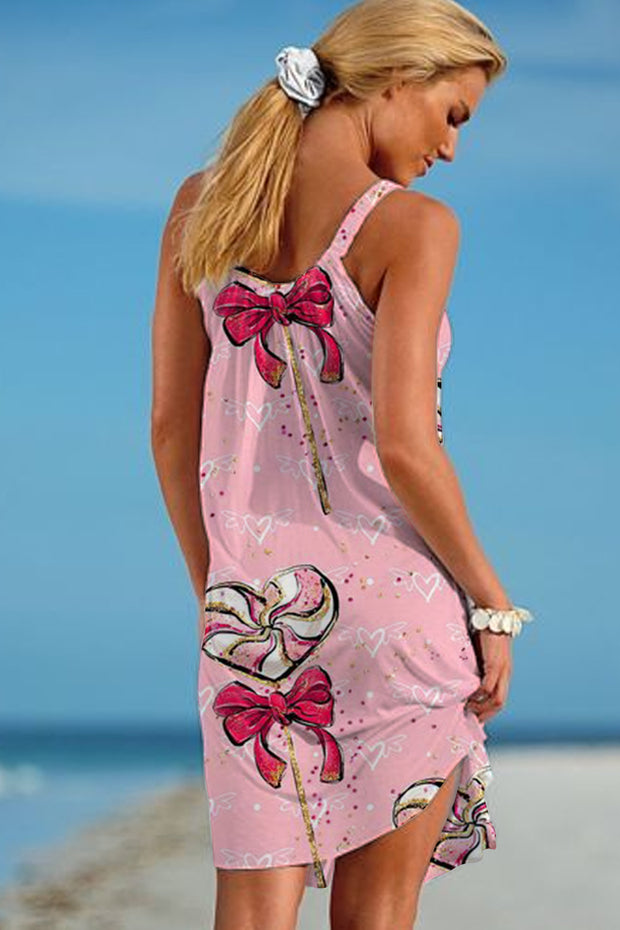 Love Lollipops Beach Sleeveless Dress