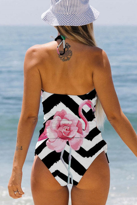 Spring/Summer Pink Flamingos Bikini Swimsuit