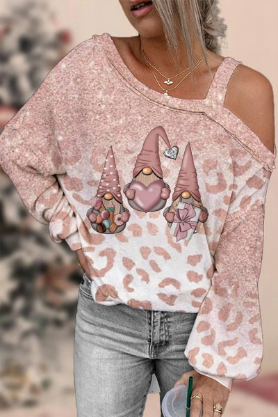 Valentine's Day Love Gnome Off-shoulder Blouse