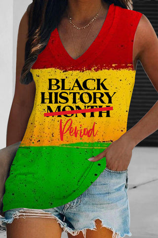 Black History Period Not Month Tank Top