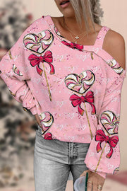 Love Lollipops Off-shoulder Blouse