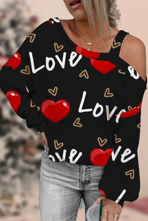 Love Letter Off-shoulder Blouse