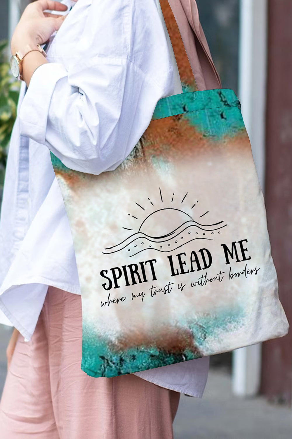 Spirit Lead Me Where My Trust Is Without Borders Tote Bag