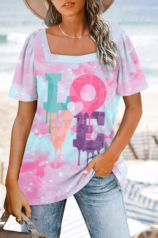 Love Letter Square Neck T-Shirt