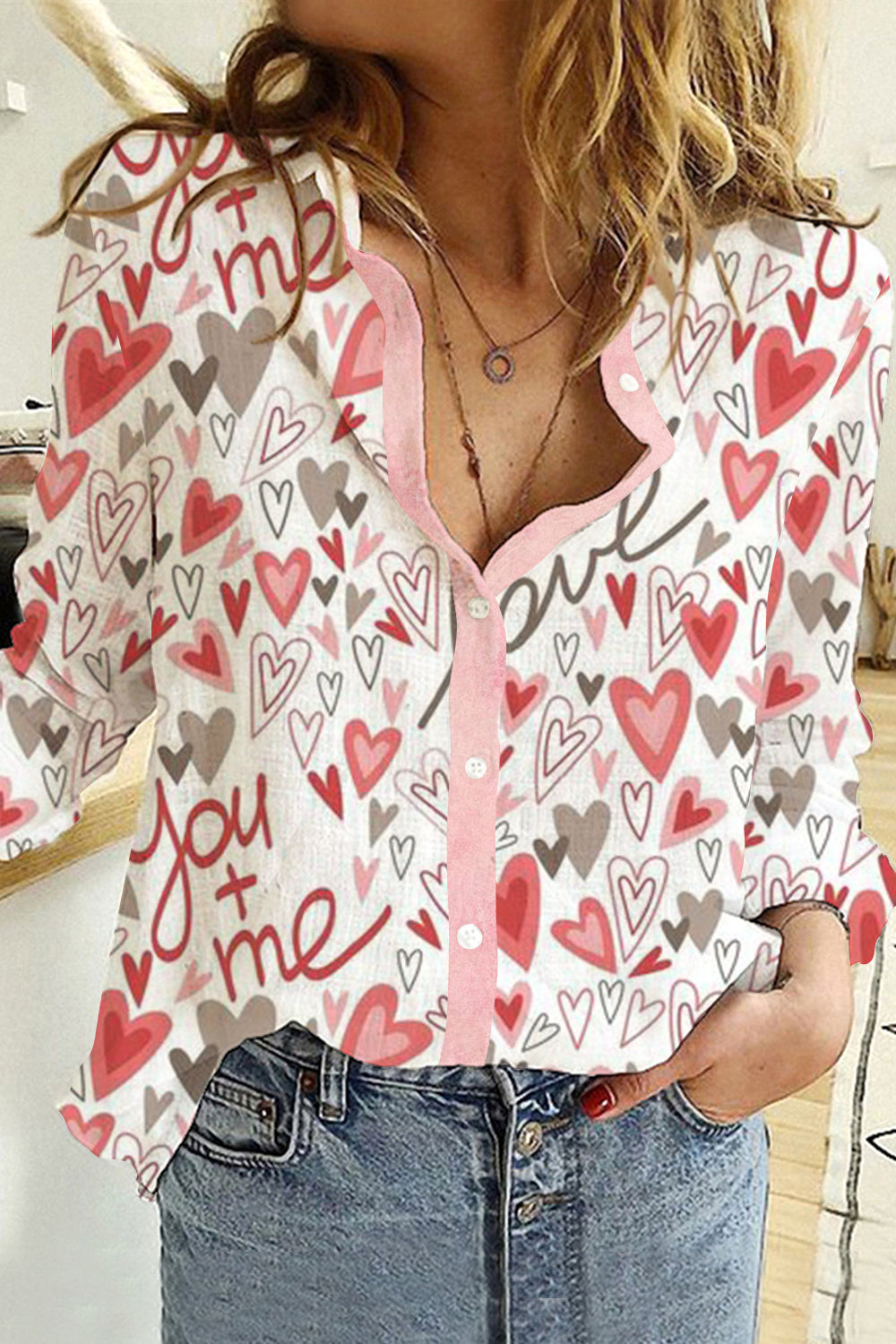 Love Heart Long Sleeve Shirt