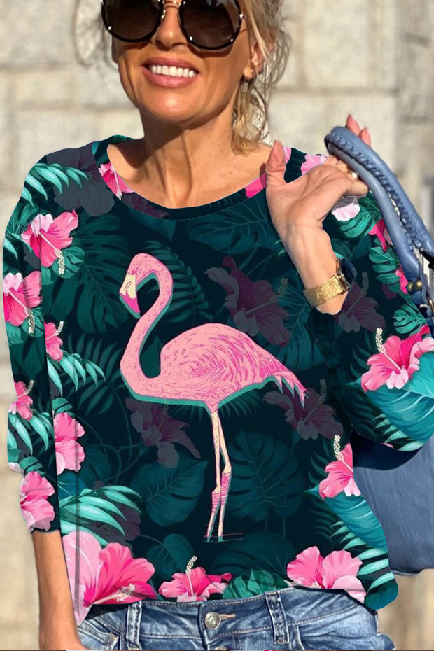 Spring/Summer Flamingos Sweatshirt