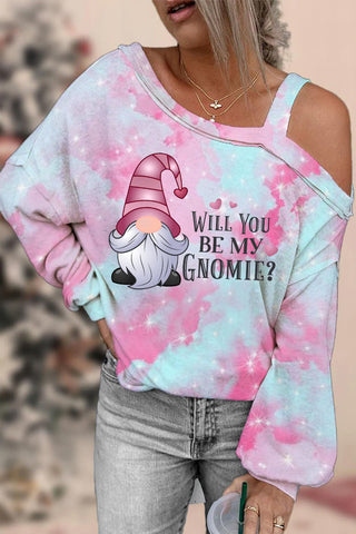 Love My Gnome Off-shoulder Blouse