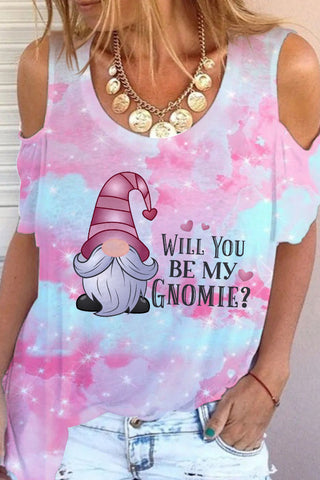Love My Gnome Cold Shoulder T-shirt