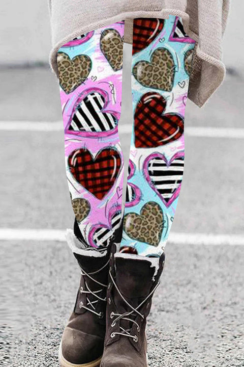 Valentine's Day Love Heart Leggings