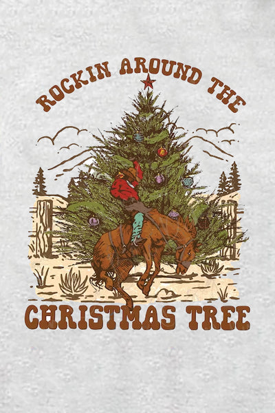 Rockin Around The Christmas Tree Print Tunic