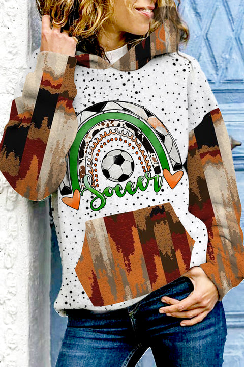 Western Vintage Soccer Polka Aztec Hoodie