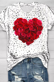 Heart Print T-Shirt