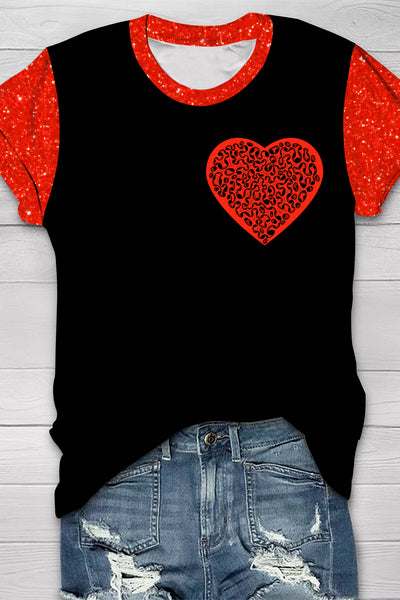 Labyrinth Heart Ventricle Flash Piece Short Sleeve T-shirt