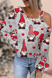 Love Gnome Off-shoulder Blouse