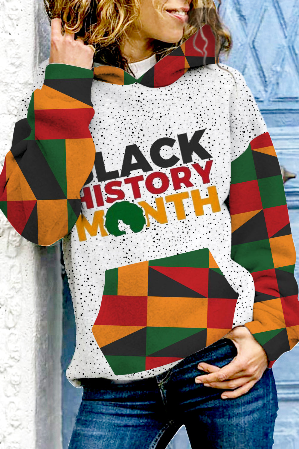 I Am Black History Black Woman Long Sleeve Hoodie