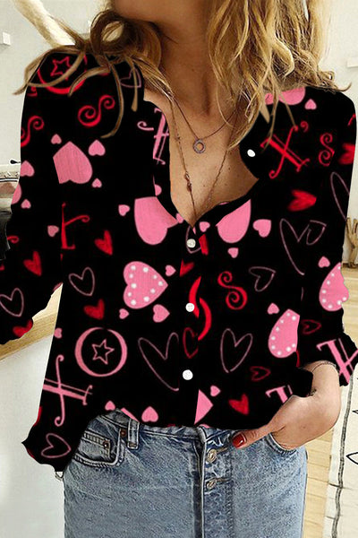 Love Heart Long Sleeve Shirt