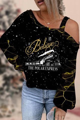 Believe Express Train Blouse