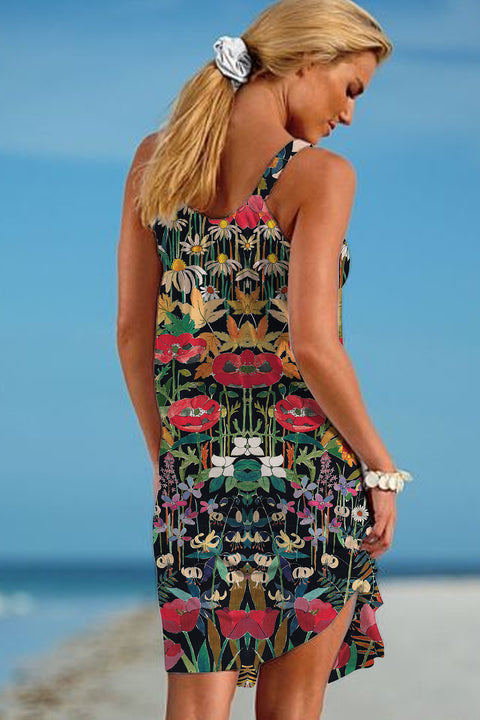 Bohemia Retro Beach Sleeveless Dress