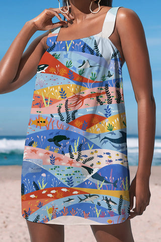 Beach Ocean Illustration Cami Dress