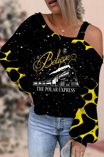 Believe Express Train Blouse