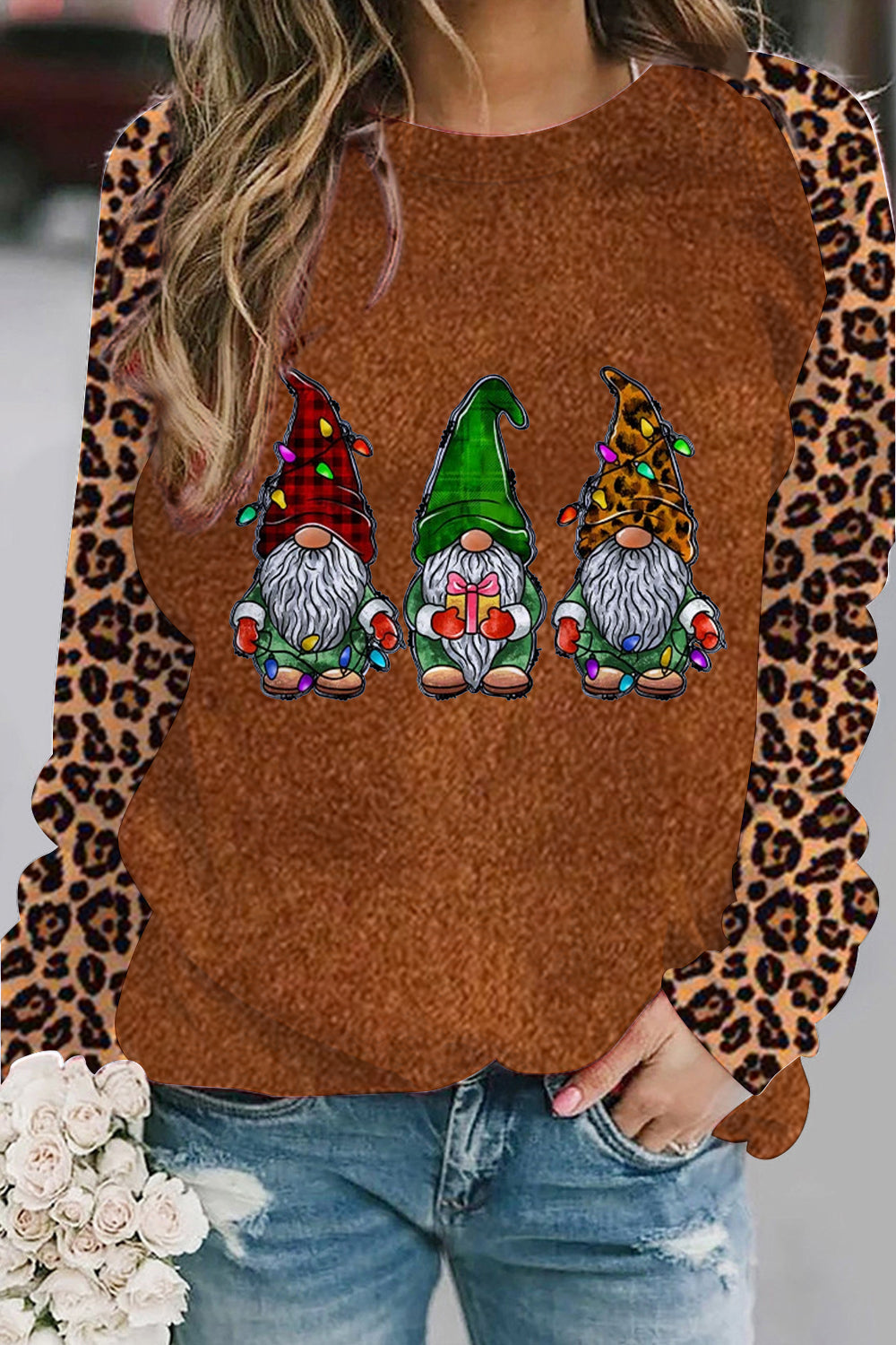 Gnome Leopard Sweatshirt