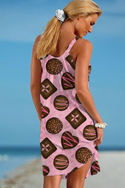 Chocolate Sleeveless Dress