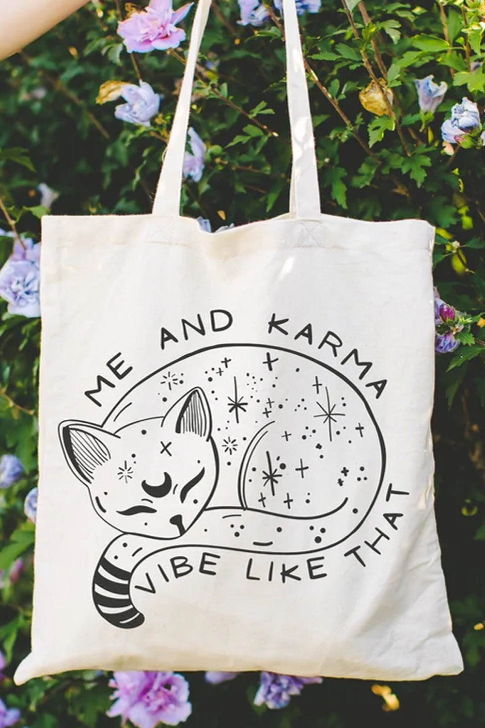 Karma Is A Cat Tote Bag