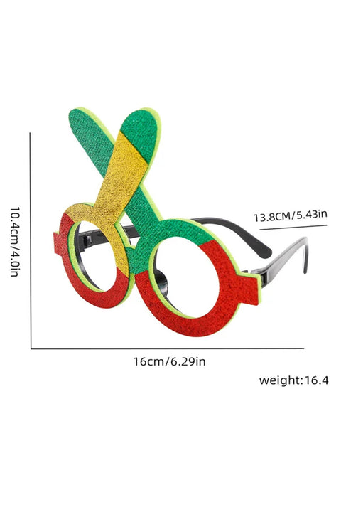 Cinco De Mayo Print Prop Glasses Frame