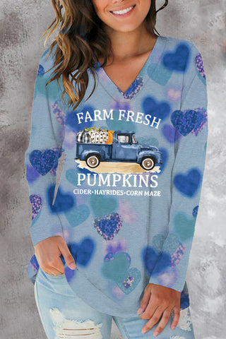 Bauernhof-frisches Kürbis-Sweatshirt