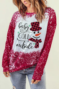 Baby Is Cold Outside Round Neck Sweatshirt