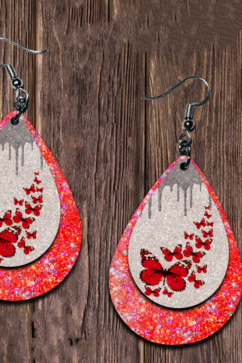 Butterfly Glitter Earrings