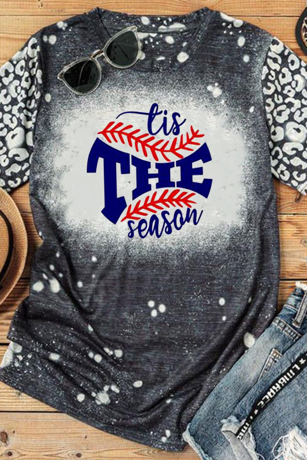 Tis The Season Baseball Pattern T-shirt