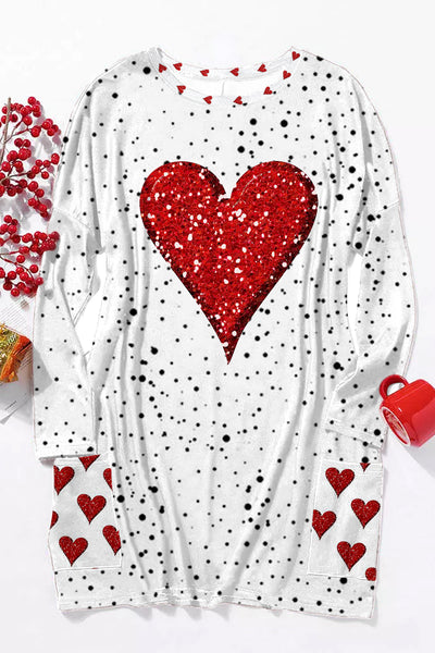 Diamond Heart Tunic With Pockets