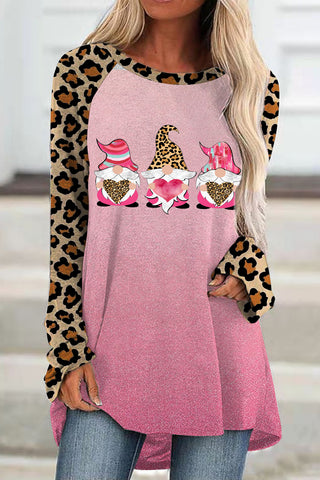 Pink Leopard LOVE Gnome Tunic