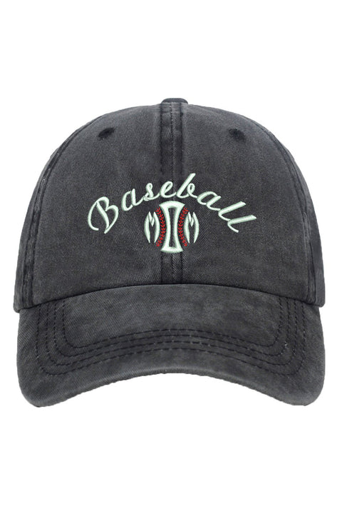 Embroidered Baseball Mom Baseball Cap