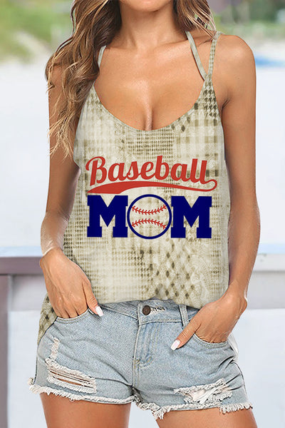 Baseball Mom Vintage Western Aztec Halter Tops