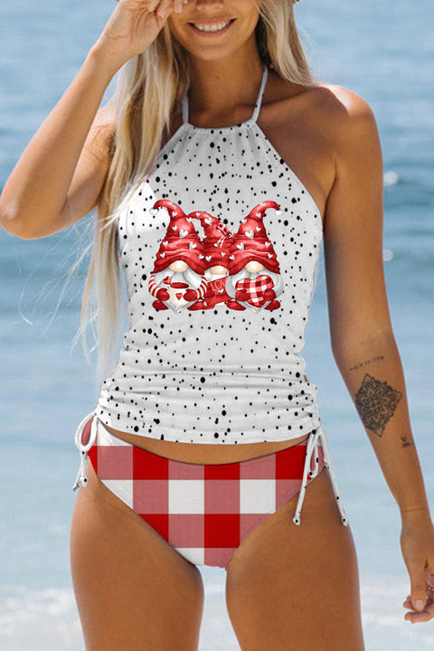 Gnomes Polka Dots Bikini Swimsuit