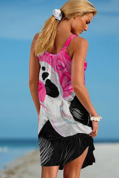 Cat Beach Sleeveless Dress