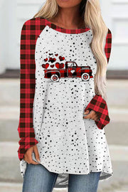 Car Plaid Loose Tunic