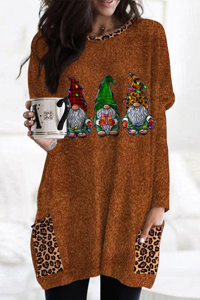 Gnome Leopard Tunic with Pockets