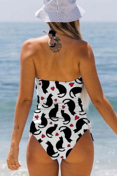 Cats with Hearts Bikini Swimsuit