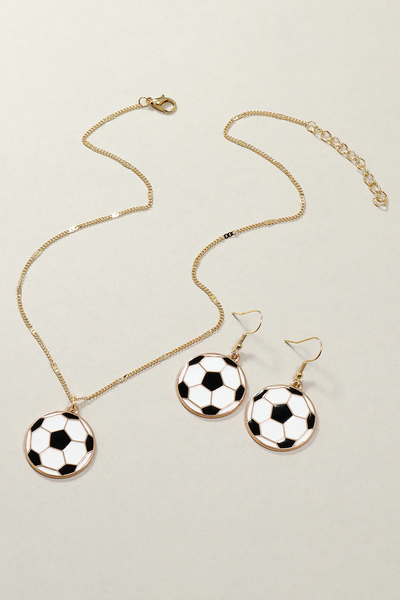 Football Soccer Ball Jewelry Sets