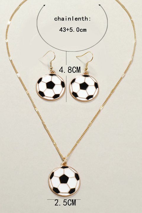 Football Soccer Ball Jewelry Sets