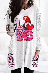 Love Cute Gnomies Leopard Pattern Sweatshirt