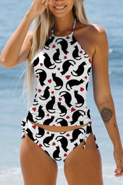 Cats with Hearts Bikini Swimsuit