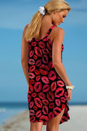 Lips & Kisses Sleeveless Dress