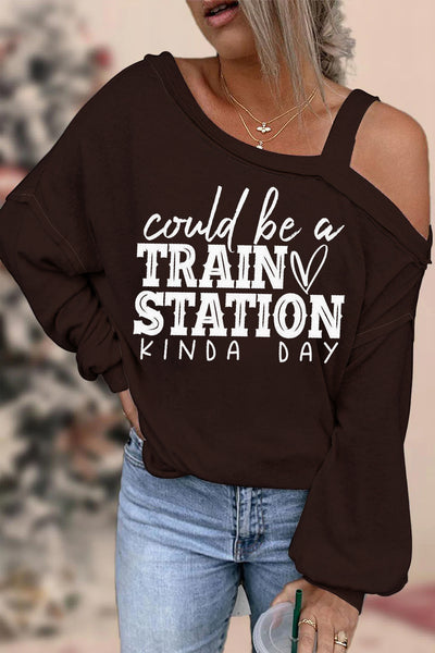 Could Be A Train Station Kind Of Day Blouse