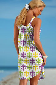 Mardi Gras Beach Sleeveless Dress